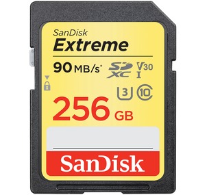 Sandisk SD Extreme SDHC/SDXC Memory Card - 256GB